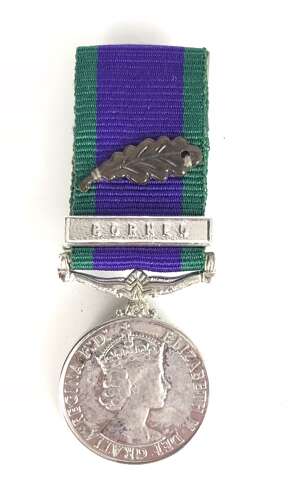 Army Navy RAF Campaign Service Medal Borneo MID Miniature Medal.