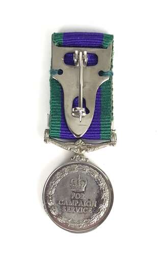 Army Navy RAF Campaign Service Medal Borneo MID Miniature Medal.