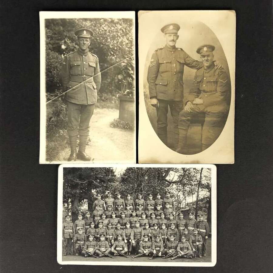 WW1 Original Tank Corps Photographic Postcards.