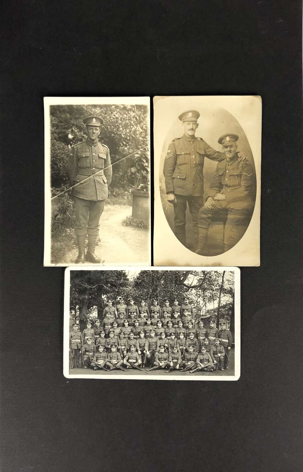 WW1 Original Tank Corps Photographic Postcards.