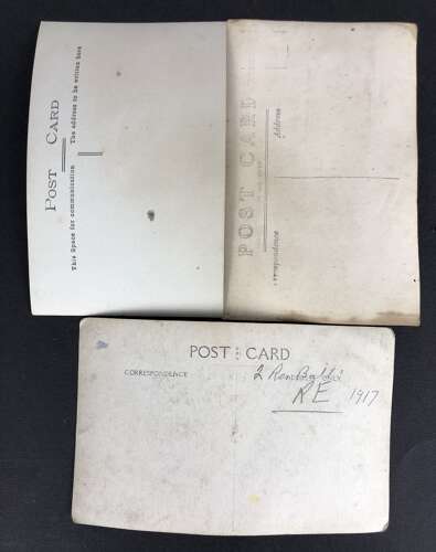 WW1 Original Tank Corps Photographic Postcards.