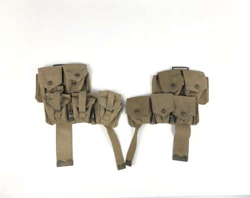 WW1 1915 & 1916 Matching Pair 1908 Ammunition Pouches.