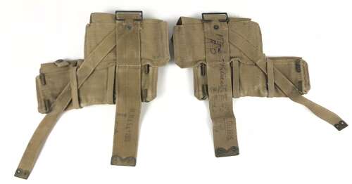 WW1 1915 & 1916 Matching Pair 1908 Ammunition Pouches.