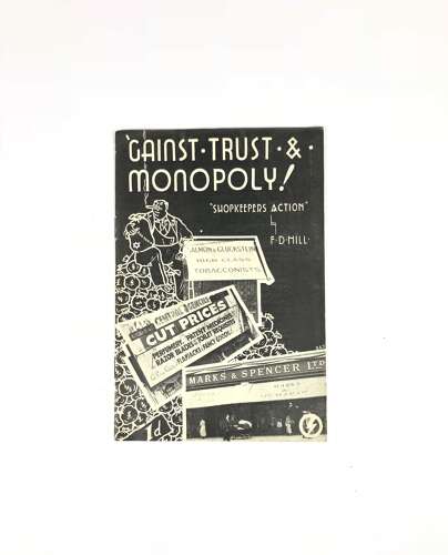 British Union of Fascists BUF “Gainst Trust and Monopoly Shopkeepers Action”