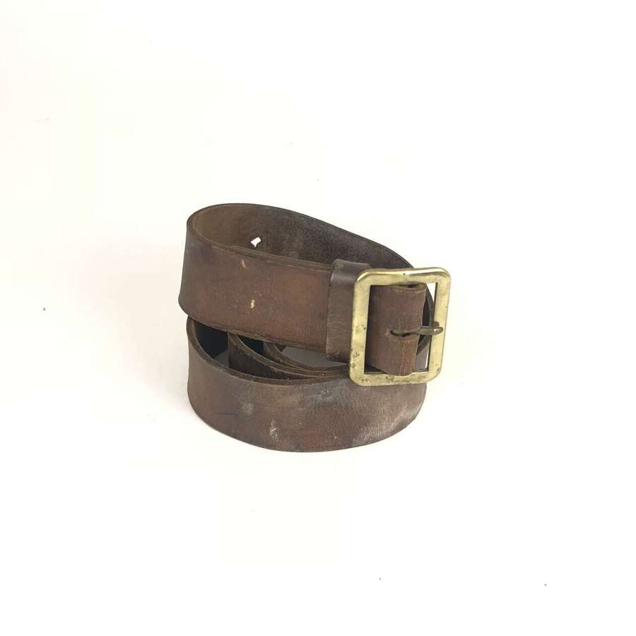 WW2 1941 Home Guard Issue 1903 Pattern Leather Belt.