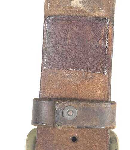 WW2 1941 Home Guard Issue 1903 Pattern Leather Belt.