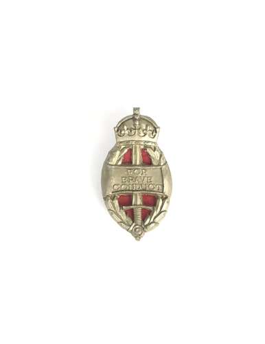 WW2 Home Front King’s Commendation for Brave Conduct plastic economy badge