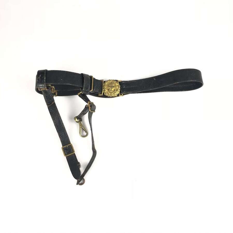 Royal Navy George V / VI Period Midshipman&rsquo;s Dirk Belt.
