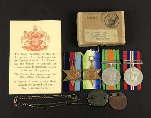 WW2 RAF Coastal Command 524 Squadron Casualty Medals **