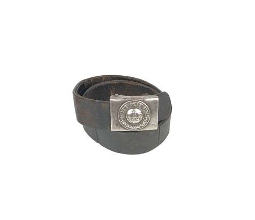 WW1 Imperial Prussian Infantry Belt Buckle & Belt 1917/18.