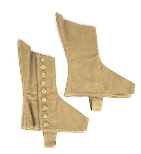 Boer War / WW1 Highland Regiment Khaki Field Service Spats.