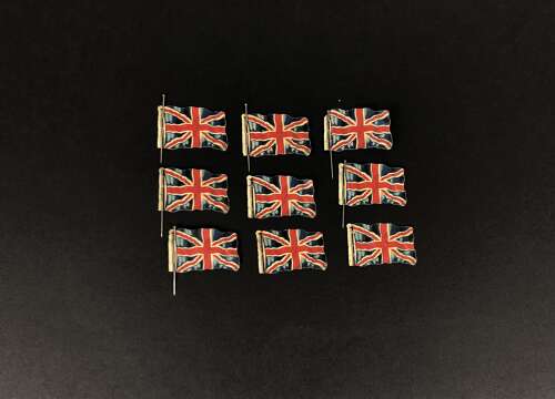 WW1/WW1 Patriotic Fund Raising Paper Union Flag Day Badges