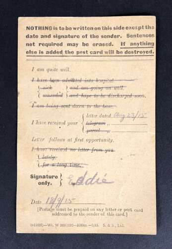 WW1 29th (Vancouver) Bn Canadian CEF Ephemera.
