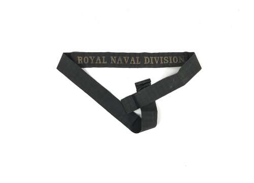 WW1 Royal Naval Division RND Cap Tally Ribbon Hat Band Badge