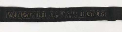 WW1 Royal Naval Division RND Cap Tally Ribbon Hat Band Badge