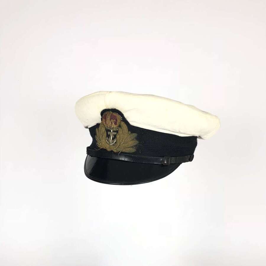 WW2 Period Royal Navy Officer&rsquo;s Cap
