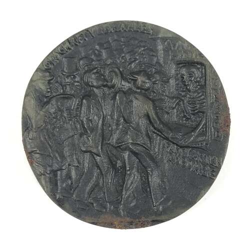 RMS Lusitania Cunard Line commemorative medal case and certificate