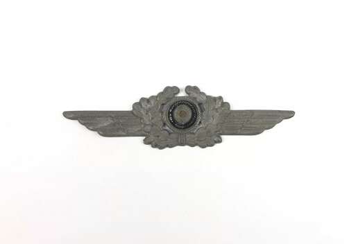 WW2 German Luftwaffe Officer / NCO Cap Winged Cockade Badge