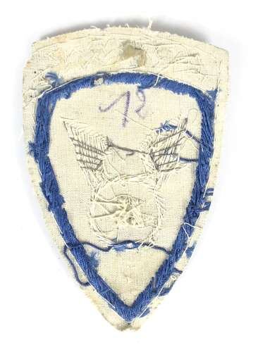 WW2 US 11th Airborne Officer’s Bullion Badge.