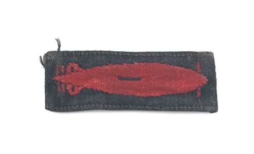 WW1 Merchant Navy Board of Trade Officer Torpedo Sleeve Badge.