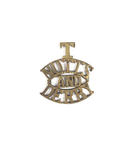 Territorial Notts & Derby Regiment Shoulder Title Badge