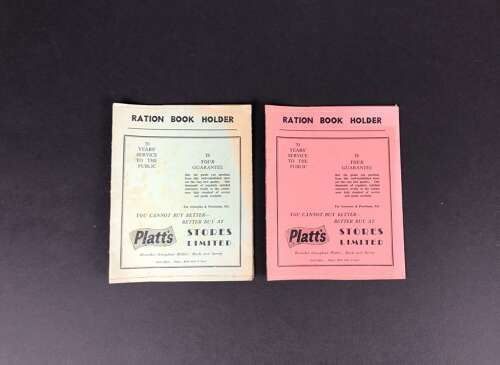 WW2 Period Home Front Ration Book Holders Surrey.