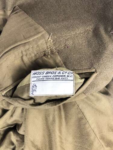 WW2 Period Royal Artillery 8th Army Officer’s Tunic Tailored by Moss Bros