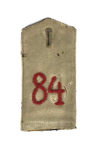Imperial German 84th Regiment Shoulder Strap.