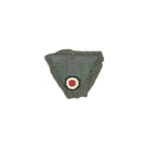 WW2 German Army Ski Cap Embroidered Cap Badge.