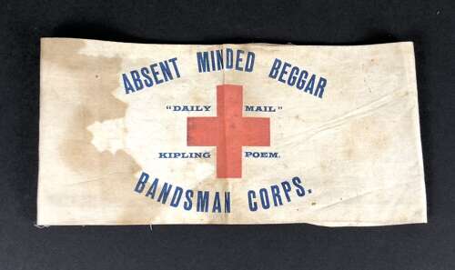 Boer War Absent Minded Beggar Arm Band.