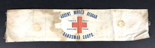 Boer War Absent Minded Beggar Arm Band.