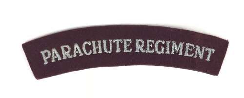 Cold War Period Parachute Regiment Shoulder Title Badge.