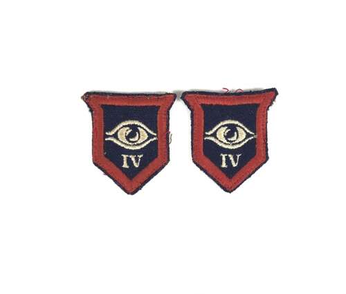 IV Guards Armoured Division Pair of Cloth Formation Badges.