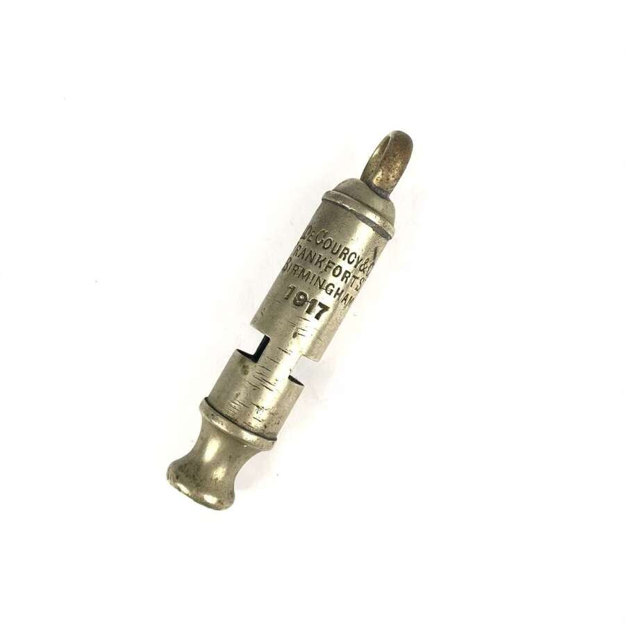 WW1 1917 British Officer's Trench Whistle.