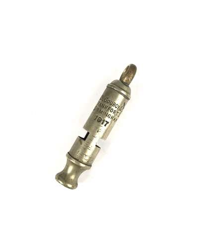 WW1 1917 British Officer's Trench Whistle.