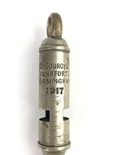 WW1 1917 British Officer's Trench Whistle.