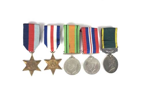 WW2 Royal Military Police Territorial North West Europe Medal Group.