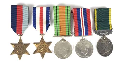 WW2 Royal Military Police Territorial North West Europe Medal Group.