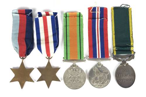 WW2 Royal Military Police Territorial North West Europe Medal Group.