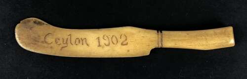 Boer War POW Carved Letter Opener.