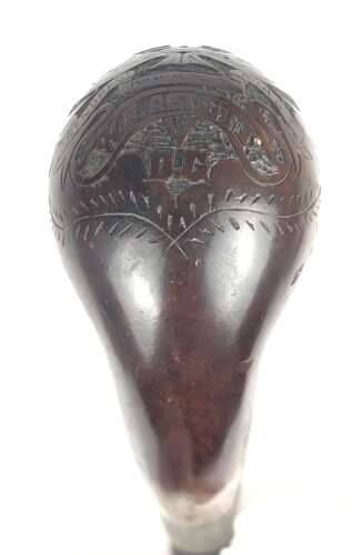 Boer War 5th Dragoon Guards Boer POW Carved Pipe.
