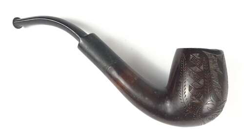 Boer War 5th Dragoon Guards Boer POW Carved Pipe.