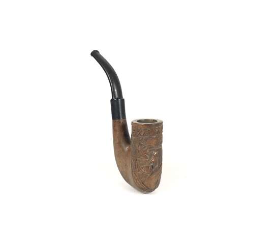 Boer War Boer POW Carved Kruger pipe.