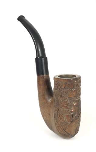 Boer War Boer POW Carved Kruger pipe.