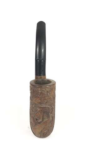 Boer War Boer POW Carved Kruger pipe.