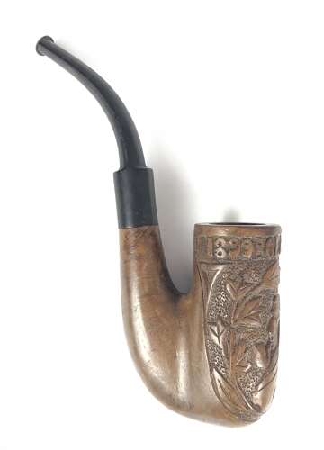 Boer War Boer POW Carved Kruger pipe.