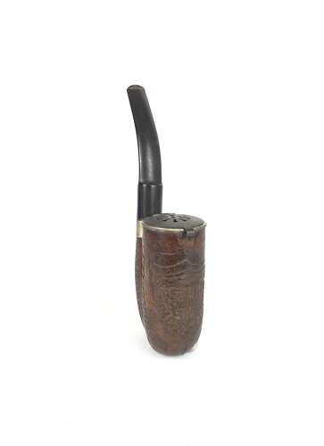 Boer War 39th (Berkshire) Company, Imperial Yeomanry Boer POW Carved Pipe.