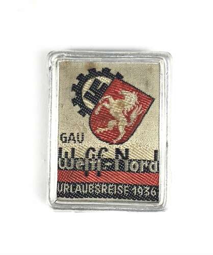WW2 German DAF Hanover District Fund Raising 1936 Badge